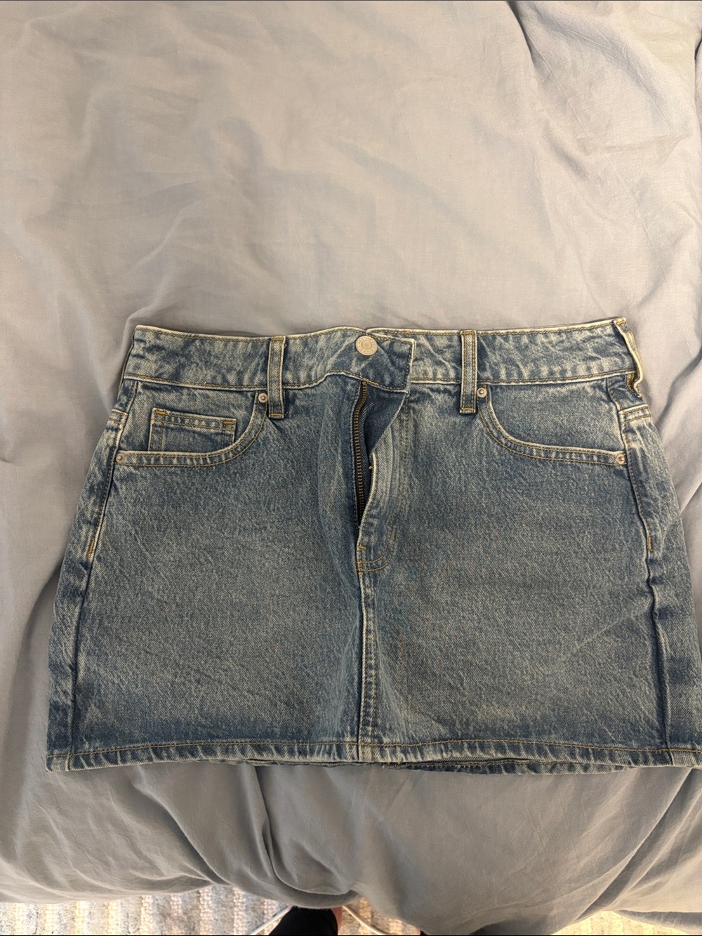 texan jean skirt without shorts